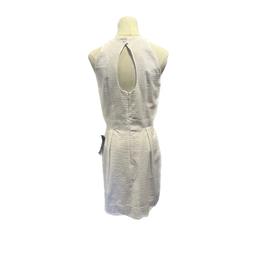 NWT lauren james mini dress lightweight elegant classy high neck open back - Picture 3 of 5